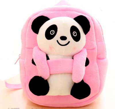 Frantic Pink Big Panda School Bag Plush Bag(Pink, 10 L)