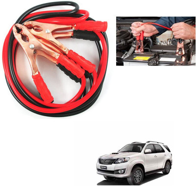 AuTO ADDiCT Car 500Amp Heavy Duty Battery booster cable for Toyota Fortuner Old (2008-2015) 7.5 ft Battery Jumper Cable(Pack of 2)
