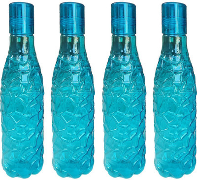AK HUB 1000 ml Plastic Bottle(Pack of 4, Blue)