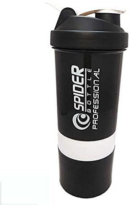 Sitrus 500 ml Plastic, Tritan Shaker(Pack of 1, Black, White)