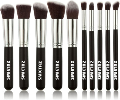 SMIETRZ 10 pcs Premium Synthetic Makeup Brush Set(Pack of 10)