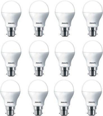 PHILIPS 9 W Basic Arbitrary B22 LED Bulb(White, Pack of 12)