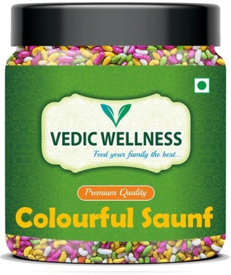 Vedik Wellness Colourful Sugar Coated SAUNF| Colorful Fennel Seed - 400 gms. Mouth Freshener| Jar Pack| Mint Mouth Freshener(400 g)