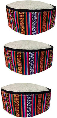 ARUNA KULLU HANDLOOM Embroidered Sports/Regular Cap Cap(Pack of 3)