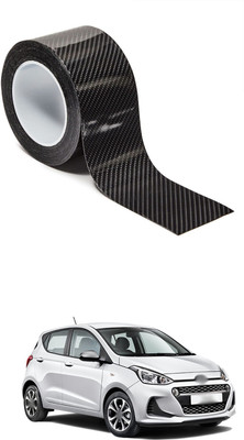 PRTEK Plastic Car Bumper Guard(Black, Pack of 1, Hyundai, i10)