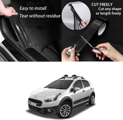 XZRTZ Automotive Door Entry Guard, Universal Car Door Sill Protector, 5D Carbon Fiber Paint Threshold Guard Rear Bumper Protector Film Anti-Collision Fits for Most Car (Black, 33Ft x 2.7In)X4 Door Sill Plate XZRTZ Automotive Door Entry Guard, Universal Car Door Sill Protector, 5D Carbon Fiber Paint Threshold Guard Rear Bumper Protector Film Anti-Collision Fits for Most Car (Black, 33Ft x 2.7In)X4 Door Sill Plate