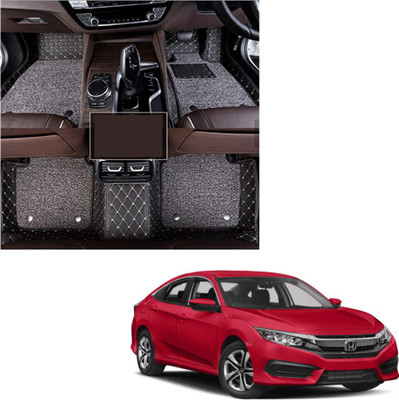 Drizon Leatherite 7D Mat For  Honda New City(Black)