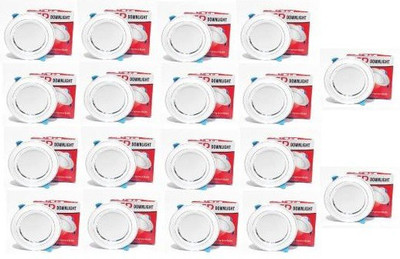 Nightstar 9 Watt White Color Ceiling Light / Downlight / Conceal Light Pack of 18 Recessed Ceiling Light Ceiling Lamp(White)