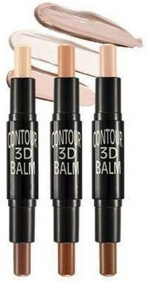 GFSU WATER PROOF LONG LASTING MULTI SHADES CONTOUR 3D BALM HIGHLIGHT & CONTOUR STICK Concealer(MULTI SHADES, 18.6 g)