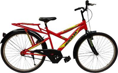 HERCULES Kombat 26T Single Speed Carrier Cycle Red 26 T Road Cycle