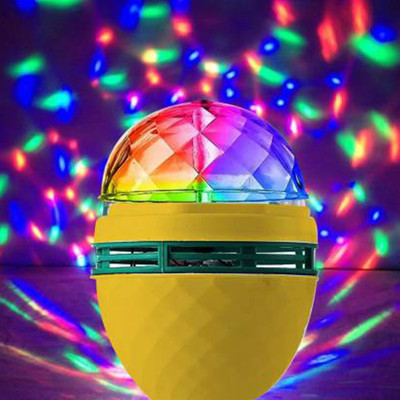 WRADER Multi Crystal Stage Lights Bulb for Room Hall Disco Dancing Stage Birthday Party Single Disco Ball(Ball Diameter: 10 cm)
