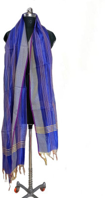 The SDF India Silk Blend Striped Women Dupatta