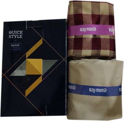 Raymond Cotton Blend Solid, Checkered Shirt & Trouser Fabric