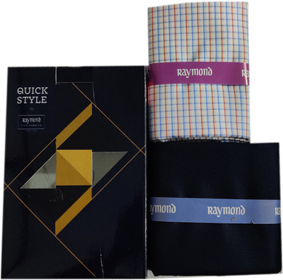 Raymond Cotton Blend Solid, Checkered Shirt & Trouser Fabric