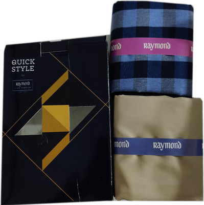Raymond Cotton Blend Checkered Shirt & Trouser Fabric