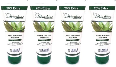 glomantic Skin Shine Neem Aloevera  4 pcs Face Wash(250 g)