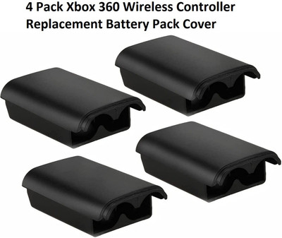 Tech Aura Xbox 360 Wireless Controller Replacement Battery Pack Cover Shell Pack 4  Gaming Accessory Kit(Black, For Xbox 360)