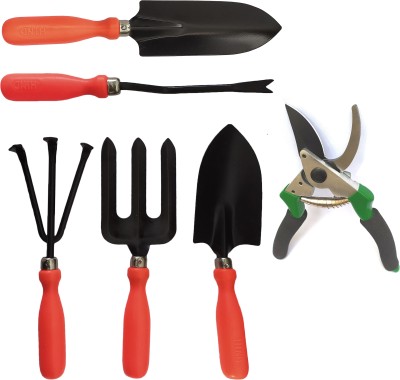 DUMDAAR 6pc Heavy duty Multi type Garden hand Kit flower cutter Garden Tool Kit(6 Tools)