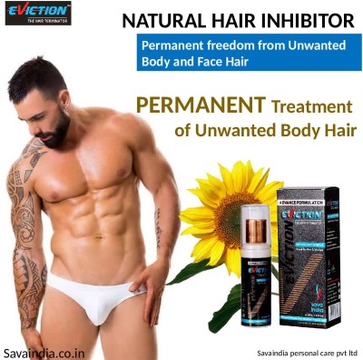 Eviction Permanent & Natural Hair Growth Inhibitor/Retarder, Hair Removal Cream Stop Hair Growth Inhibitor Remover of Body and Face in Men & Women, 1 Pack Cream(99 g)