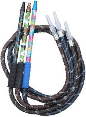 RSS ENTERPRISES Plastic Multicolor Hookah Hose 1.5 m(Pack of 3)