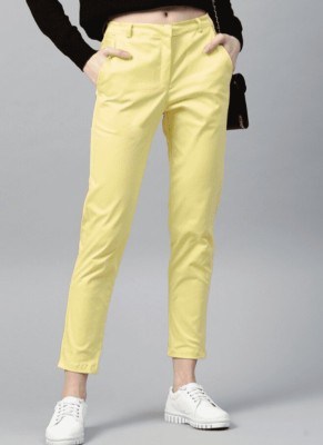 Attiris Regular Women Yellow Jeans
