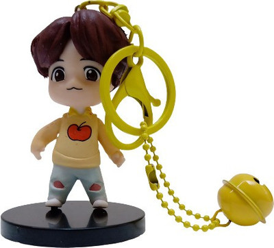 DSR TINY TAN Toy PVC Keychain BTS BT21 Action Figures Toys keychains+Standee Boys Groups Model Toys (SUGA) Key Chain