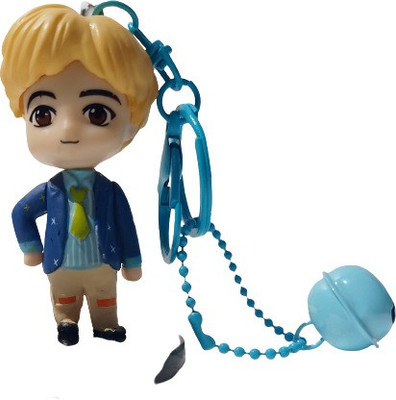 DSR TINY TAN Toy PVC Keychain BTS BT21 Action Figures Toys keychains+Standee Boys Groups Model Toys (JIN) Key Chain