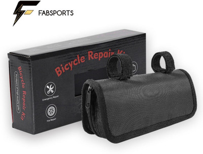 FABSPORTS Portable Bike Bicycle Repair Kit - 120 PSI Mini Aluminium Pump/Inflator & Multifunctional Bicycle Tool with Handy Bag Includes Glue, Tire Tube Patches, Chain Driver, Tire Lever, Spoke wrench & Tire Levers, for emergency safety during cycling Cycling Kit FABSPORTS Portable Bike Bicycle Repair Kit - 120 PSI Mini Aluminium Pump/Inflator & Multifunctional Bicycle Tool with Handy Bag Includes Glue, Tire Tube Patches, Chain Driver, Tire Lever, Spoke wrench & Tire Levers, for emergency safety during cycling Cycling Kit