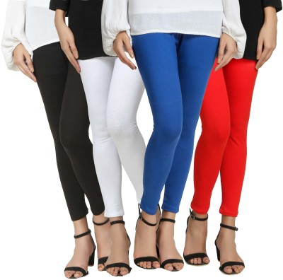 SwaNit Ethnic Wear Legging(Black, White, Blue, Red, Solid)