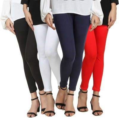 SwaNit Ethnic Wear Legging(Black, White, Dark Blue, Red, Solid)