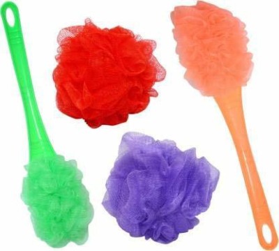 Aaradhyapriyal Loofah(Pack of 4, Orange, Green, Purple, Red)