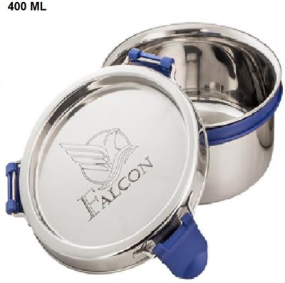 FALCON Stainless Steel Mini Container - 4 00 ml, 1 Pieces, Silver 1 Containers Lunch Box(400 ml)