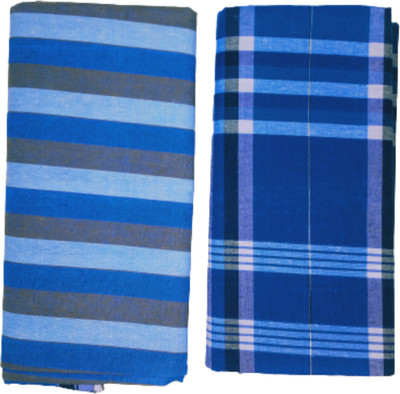 Fassify Striped Blue Lungi