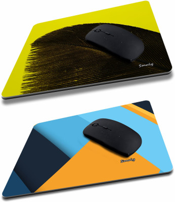 SMULY BLACK FURR COMBO & BLUE STRIP Non-Slip I Am Capable of Amazing Things, Motivational Quotes Printed Mouse Pad for Gaming Computer, Laptop, PC Mouse Pad (Multicolor) Non Slip Base Mousepad(Green & Orange)