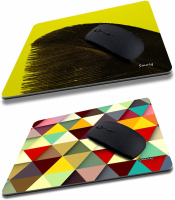 SMULY BLACK FURR COMBO & coloured triangles Non-Slip I Am Capable of Amazing Things, Motivational Quotes Printed Mouse Pad for Gaming Computer, Laptop, PC Mouse Pad (Multicolor) Non Slip Base Mousepad(Multicolor)