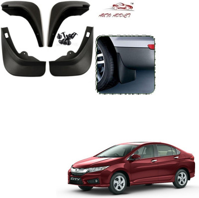 AuTO ADDiCT Rear Mud Guard, Front Mud Guard For Honda City i DTec E 2014, 2019(Black)