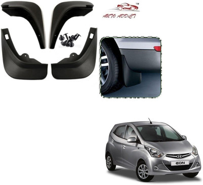 AuTO ADDiCT Rear Mud Guard, Front Mud Guard For Hyundai EON 1.0 Kappa Magna Plus Optional NA(Black)