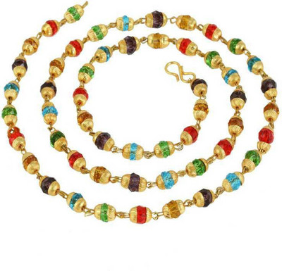LETNIX Gold-plated Plated Brass, Crystal Chain