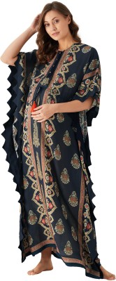 The Kaftan Company Women Nighty(Multicolor)