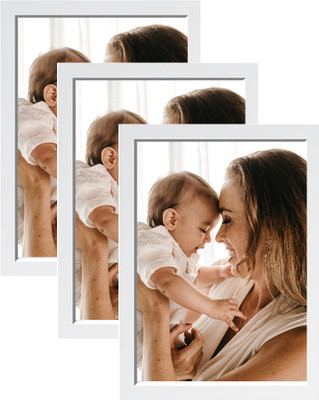 VUF Acrylic Wall Photo Frame(White, 3 Photo(s), A4 photo frame, new A4 size photo frame)
