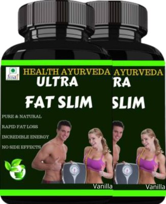 Health Ayurveda Ultra Fat Slim pack of 2 Flavor (Vanilla) Whey Protein(200 g, Vanilla)