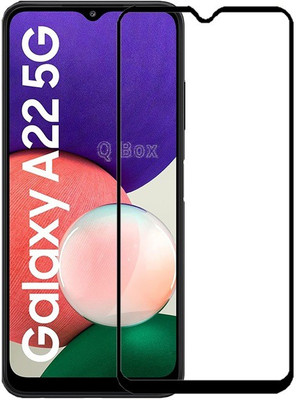 Q Box Edge To Edge Tempered Glass for Samsung Galaxy A22 5G(Pack of 1)