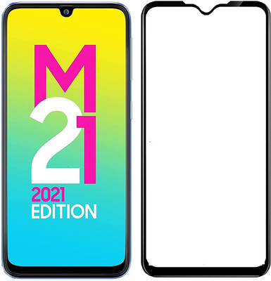 SNMART Edge To Edge Tempered Glass for Samsung Galaxy M21 2021, Samsung Galaxy M21(Pack of 1)