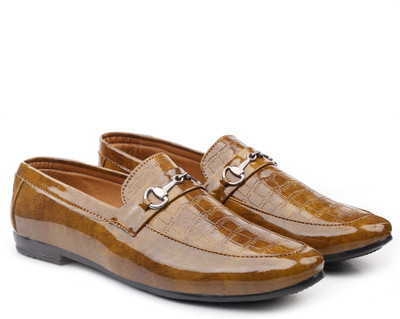 BXXY Men's Formal Design Slip-On Loafers Slip On For Men(Tan , 6)