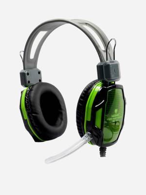 Kenda Stereo Music Gaming Headset with Flexible Microphone,Green Wired Gaming Headset