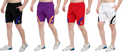 Dia A Dia Solid Men Multicolor Sports Shorts