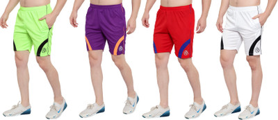Dia A Dia Solid Men Multicolor Sports Shorts