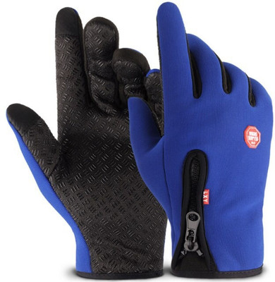 DreamPalace India Winter Riding Gloves For Men Riding Gloves(Blue)