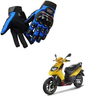 AuTO ADDiCT PRO BIKER GLOVES BLUE FOR APRILIA SR 125 Riding Gloves(Blue)