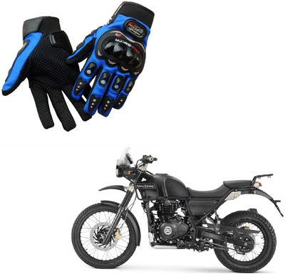 AuTO ADDiCT PRO BIKER GLOVES BLUE FOR ROYAL ENFIELD Himalayan650 Riding Gloves(Multicolor)
